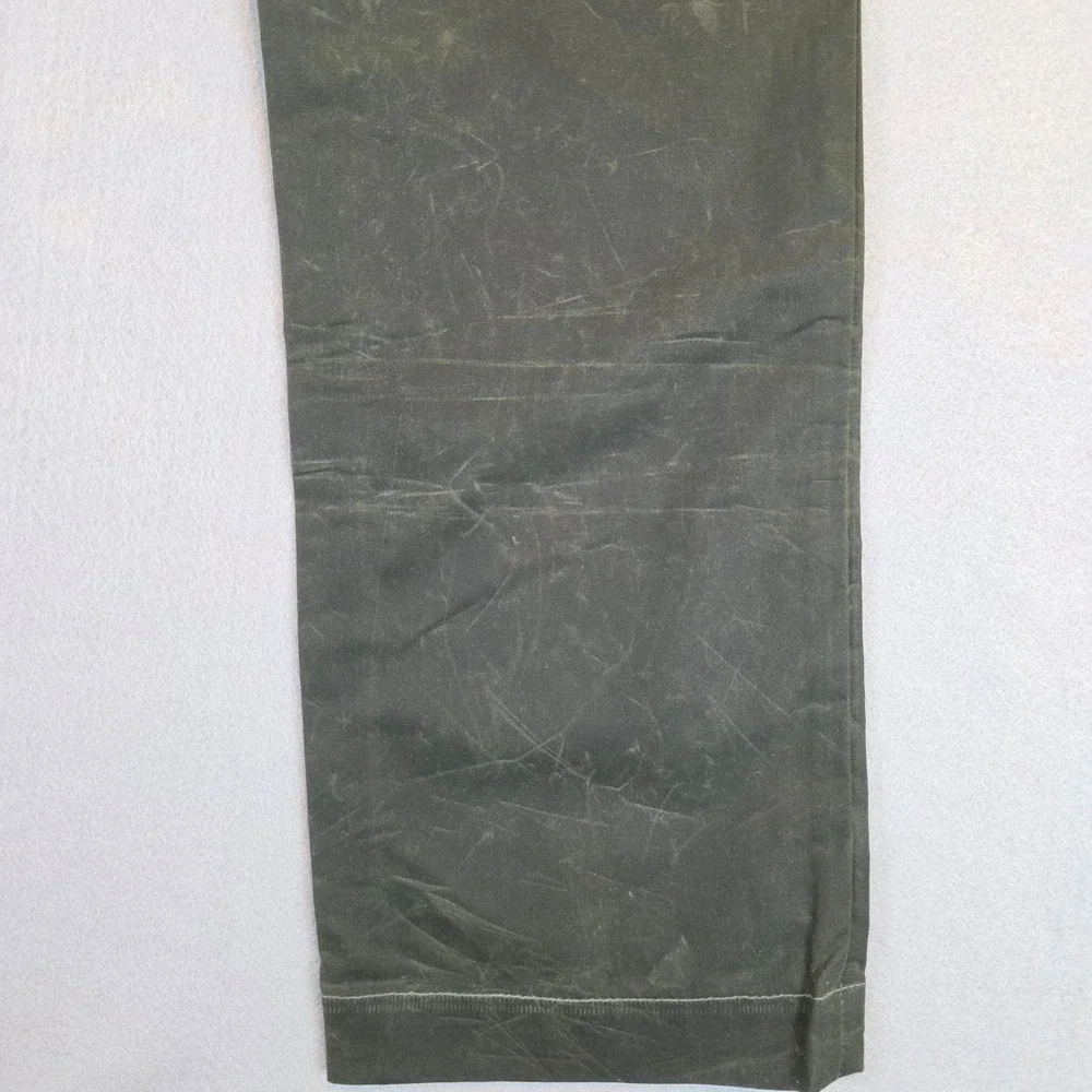 Filson MNS Guide Pant Waxed Cotton Olive Green Cargo Pants 31x34 USA Made $265